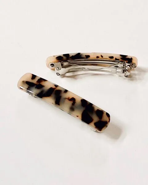 JAN N JUNE JAN N JUNE MACHETE Haarklammer Heirloom Barette aus Acetat, Blonde tortoise, – Produktbild 2 von 4