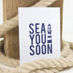 Bow & Hummingbird Bow & Hummingbird Postkarte Sea you soon – Produktbild 1 von 1