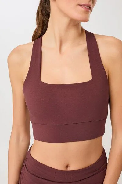 mandala Mandala French Neck Bra, Rosewood (rot), – Produktbild 2 von 4