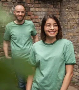 päfjes päfjes Basic Ringer Unisex T-Shirt - Fair gehandelt aus Baumwolle Slub - Bio – Produktbild 1 von 1