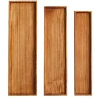 Originalhome Originalhome Rechteck-Tablett aus recyceltem Teakwurzelholz, Natur, – Produktbild 1 von 1
