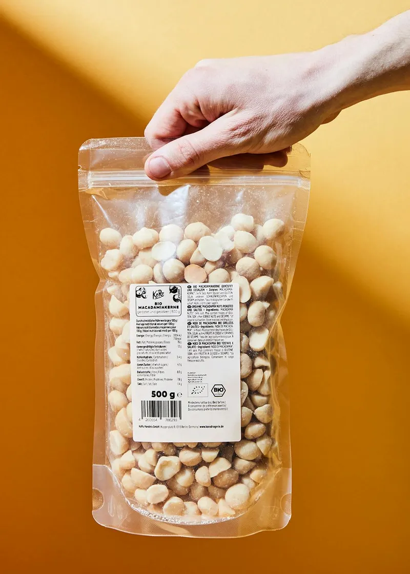 KoRo KoRo Geröstete und gesalzene Bio Macadamiakerne 500 g – Produktbild 5 von 5