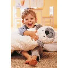 Efie Efie Stillkissen Teddy, Inlett gefüllt mit EPS Mikroperlen, Rot, – Produktbild 2 von 4