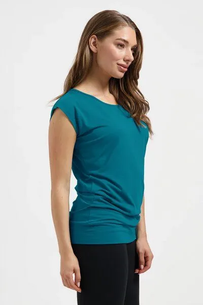 Urban Goddess Urban Goddess Lockeres Asana-Yoga-Shirt, Riverstone (petrolblau), – Produktbild 2 von 4
