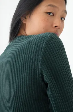 TWOTHIRDS TWOTHIRDS Damen vegan Pullover Eparses Dunkelgrün – Produktbild 1 von 1
