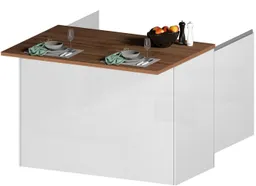 KOCHSTATION Kücheninsel KS-Sole, Breite 125 cm, mit 2 Türen – Produktbild 1 von 1