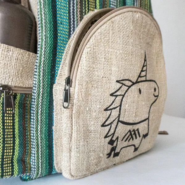 Himal Hemp HH Rucksack UNICORN aus Hanf von Himal Hemp (Backpack Medium), Grün, – Produktbild 2 von 3