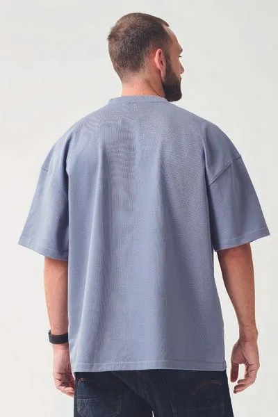 COREBASE COREBASE Oversized TShirt - Heavyweight - 300 g/m², Blue granite (blau), – Produktbild 3 von 8