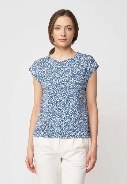 LANA Organic LANA Organic Sommershirt für Damen, Modell Kim, Cinthia true navy, – Produktbild 1 von 4