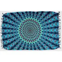 Der Lindwurm Der Lindwurm Sarong- Pfauenfeder – Produktbild 1 von 1