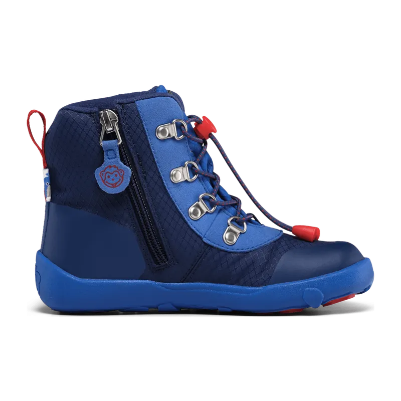 Affenzahn Affenzahn Winterstiefel Vegan Discovy Wal für Kinder, blau, Größe 32 EU, Blau, – Produktbild 4 von 6