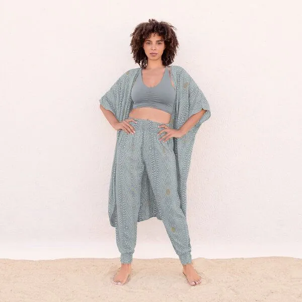 Jaya Jaya LOUISE - Damen - leichter Sommercardigan für Yoga und Freizeit, Zumba agave, – Produktbild 1 von 1