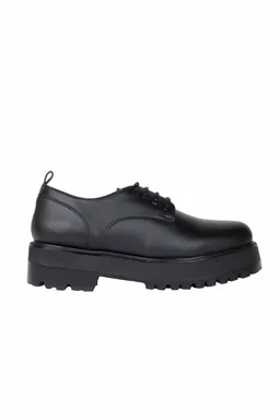 Green Laces Green Laces Herren vegan Derby Schuhe Farah Chunky Schwarz – Produktbild 1 von 1