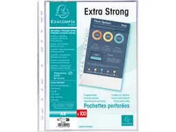 Exacompta Exacompta Prospekthüllen genarbt, DIN A4, 80µ, 100 Stk. – Produktbild 1 von 1