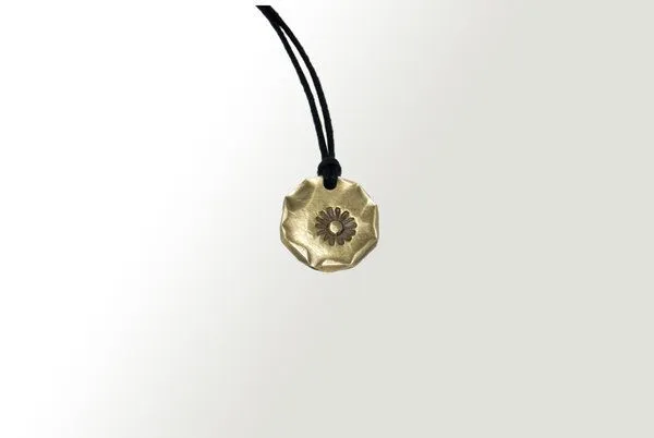 Curió Dobrão Curió Dobrão Curió Messing Halsband Ø25 verschiedene Designs (Necklace), Schwarz, – Produktbild 6 von 7
