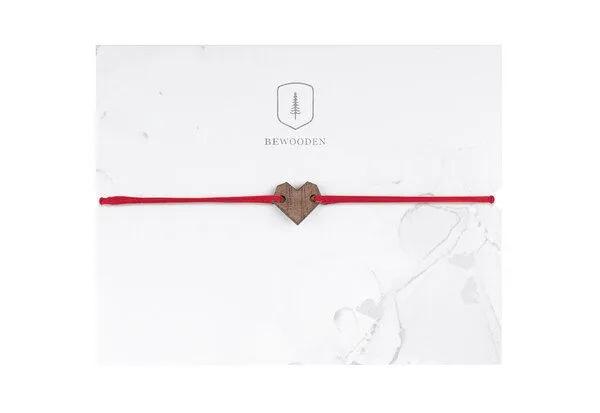 BeWooden BeWooden Holzarmband Red Heart – Produktbild 1 von 2