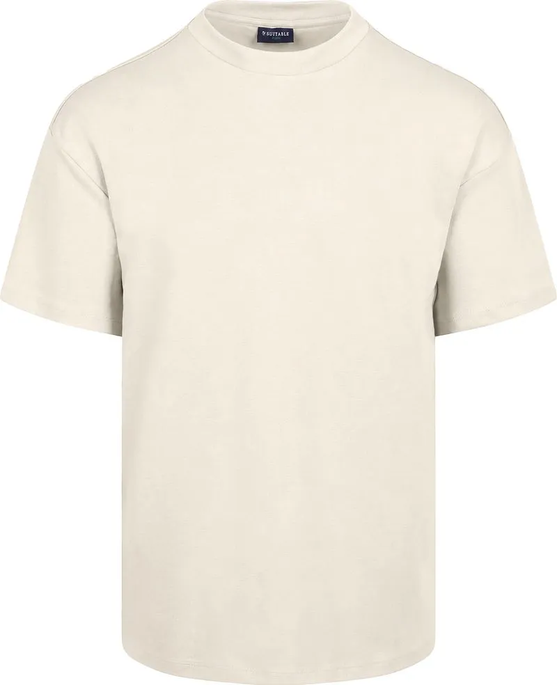 Suitable Suitable Rink T-Shirt Backprint Heavy Jersey Ecru - Größe XL, Wollweiß, – Produktbild 3 von 5