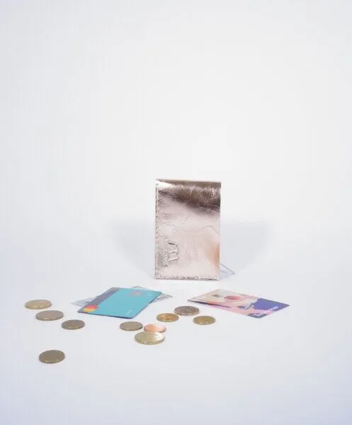 monday market monday market Lederportemonnaie Ida Metallic, Kupfer, – Produktbild 4 von 4
