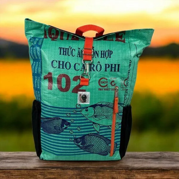 Beadbags Beadbags Adventure Rucksack Ri100, Mittelgrün (fische), – Produktbild 1 von 4