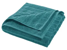 HANS NATUR Handtuch Bio-Baumwolle Frottee Streifen petrol Maße 50 x 100 cm – Produktbild 1 von 1