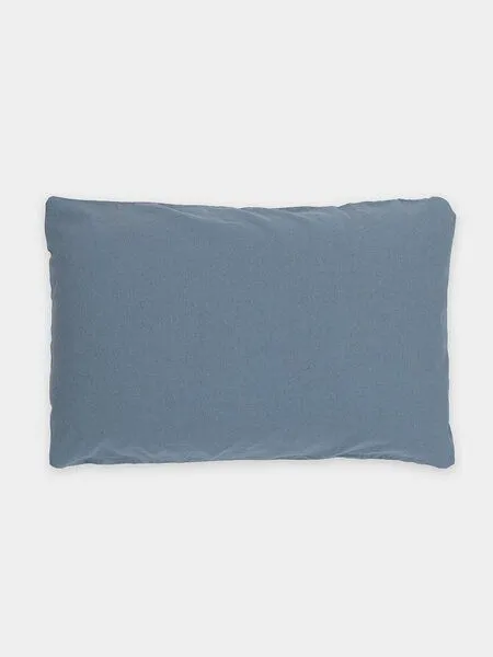 erlich textil erlich textil Michel Kopfkissenbezug aus Bio-Baumwolle, Leinen Mix, made in Europe, Taubenblau, – Produktbild 5 von 6