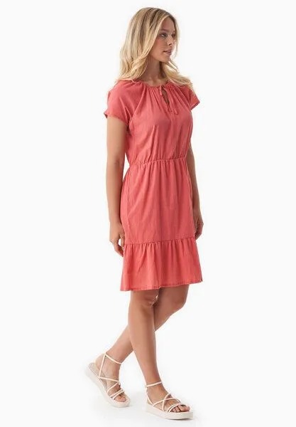 ORGANICATION ORGANICATION Kleid aus Bio-Baumwoll-Voile, Rot(radiant red), – Produktbild 2 von 4
