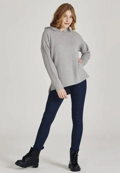 Givn Berlin Givn Berlin Damen Hoodie aus recycelter Baumwolle "Mona", Light grey, – Produktbild 2 von 4