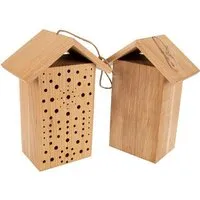 ReineNatur ReineNatur Bienenhotel - Insektenhotel – aus massivem Buchenholz Größe:25x18x9 cm – Produktbild 1 von 1