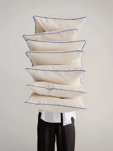 erlich textil Allesorten x erlich textil Kissenbezug mit Stickerei aus Bio-Baumwolle, made in Europe, Natur, – Produktbild 5 von 6