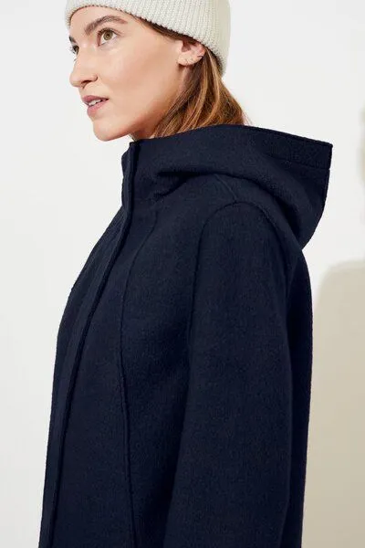 LangerChen LangerChen Parka tailliert aus Walk mit Membran, Navy (blau), – Produktbild 3 von 4