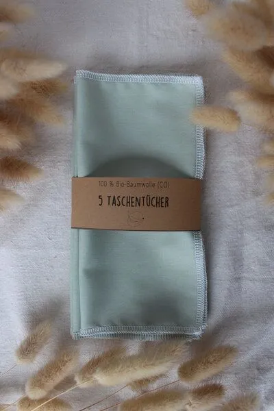 mango.bananen mango.bananen Taschentücher aus Biobaumwolle, Grün, – Produktbild 3 von 6