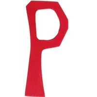 Grimms Grimms Anthroposophisches P Buchstabe aus Lindenholz, bunt lasiert Maße 7,5 x 6 x 1 cm – Produktbild 1 von 1