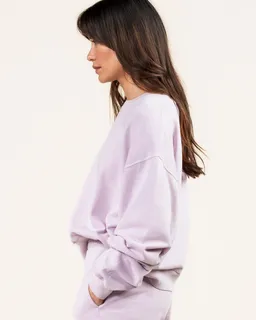Kuyichi Kuyichi Damen vegan Sweatshirt Mohnblume Hellrosa – Produktbild 1 von 1