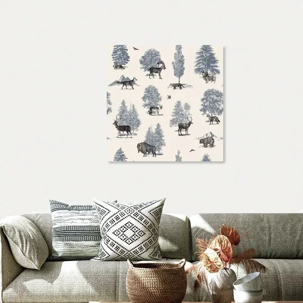 Photocircle Photocircle Poster / Leinwandbild - Muster Waldtiere – Produktbild 4 von 4