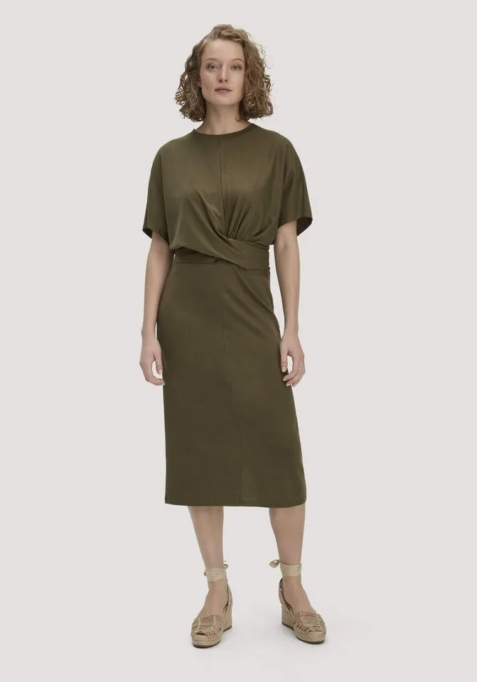hessnatur hessnatur Jerseykleid Oversize aus reiner Bio-Baumwolle (1-tlg), Grün, – Produktbild 1 von 4