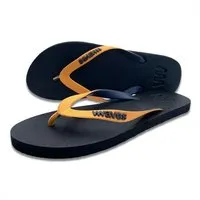 Waves WAVES Flip Flops - Zehentrenner 100 % Naturkautschuk, Schwarz/orange, – Produktbild 1 von 1