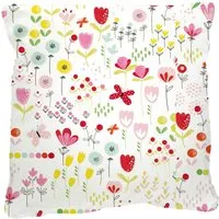 HANS NATUR Kissenbezug 40x40 cm Bio-Baumwolle "Blumenwiese" Mit Reißverschluss – Produktbild 1 von 1