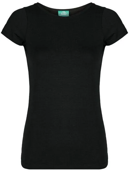 nice to meet me nice to meet me Essential T TENCEL, Deep black, – Produktbild 1 von 3