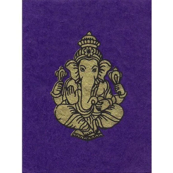 Just Be Just Be Briefkarte Ganesh, Violett, – Produktbild 1 von 3