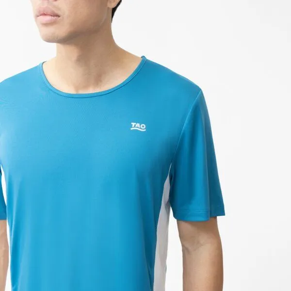 TAO Sportswear TAO Sportswear Atmungsaktives Herren Laufshirt Bahri mit Reflektoren, Türkis, – Produktbild 3 von 3