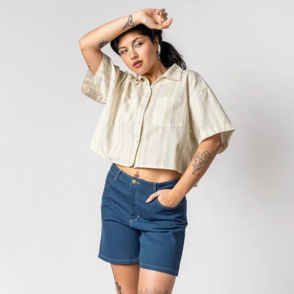 trueStory trueStory Jeans Shorts - FEELIJA, Blue, – Produktbild 4 von 4
