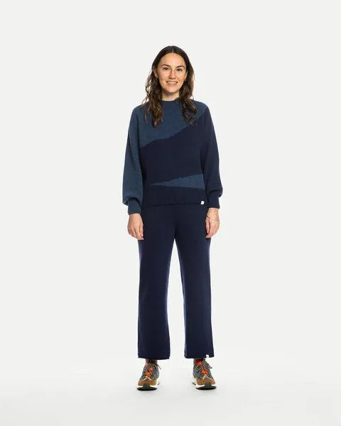 MATONA Matona Pullover | Raglan Sweater | aus Wolle und Baumwolle | GOTS-zertifiziert, Horizon blue, – Produktbild 2 von 3
