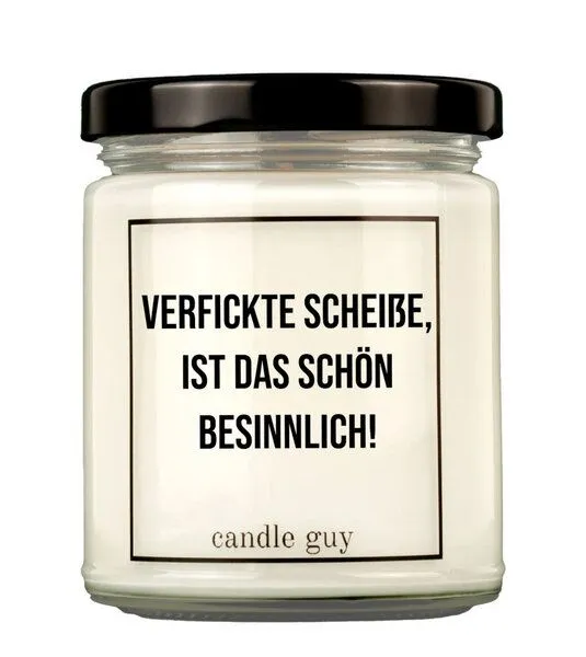 Candle Guy Candle Guy Duftkerze Verfickte Scheiße, ist das schön besinnlich! aus Sojawachs – Produktbild 1 von 3