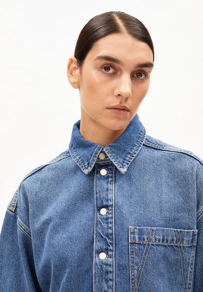 ARMEDANGELS ARMEDANGELS OVERSIZED DENIM Damen Jeanskleid aus Lyocell-Baumwoll-Mix, Blue, – Produktbild 3 von 4