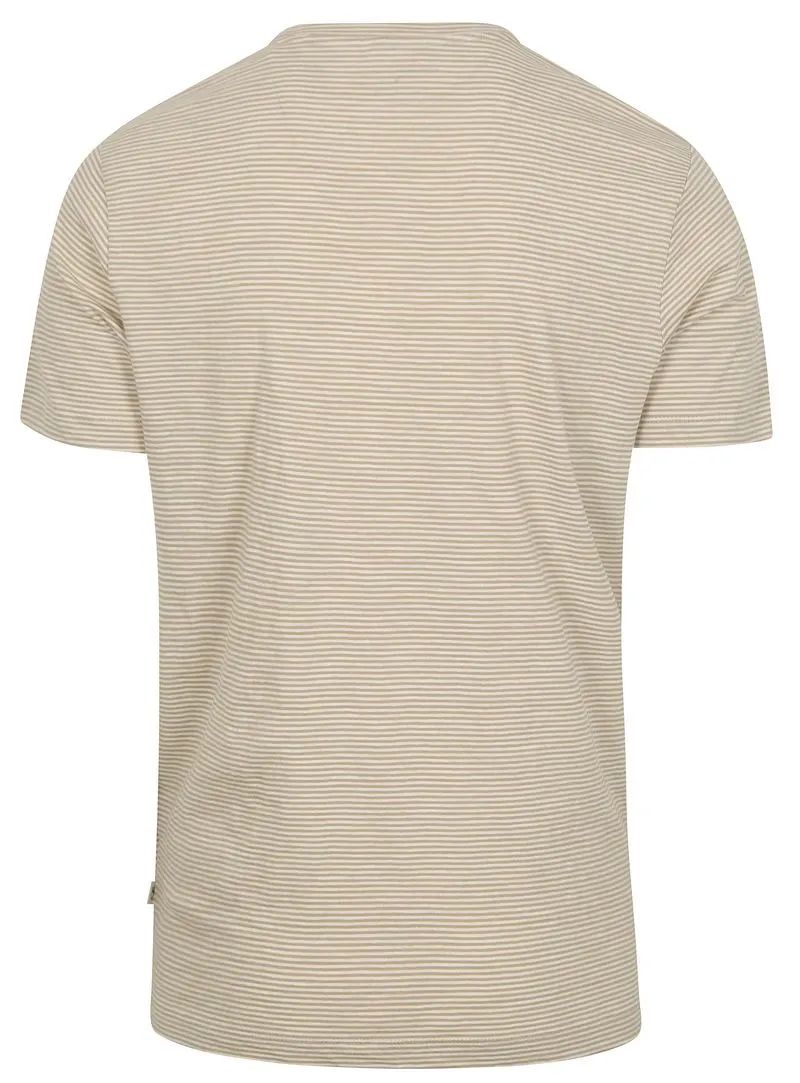 KnowledgeCotton Apparel KnowledgeCotton Apparel T-shirt Streifen Beige - Größe L, Beige, – Produktbild 1 von 2