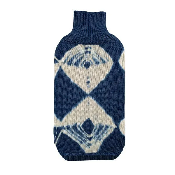 Wooliie Wooliie Indigo Vibe – Handgefertigter Hundepullover aus 100 % Merinowolle – Produktbild 1 von 4