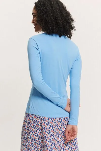 Tranquillo Tranquillo Jerseyshirt Tildaa aus Bio-Baumwolle - vista blue – Produktbild 4 von 6