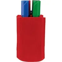 magnetoplan magnetoplan Stifteköcher "ecoAware" SMALL 60 x 100 x 60 mm, RC-PET Filz rot – Produktbild 3 von 3