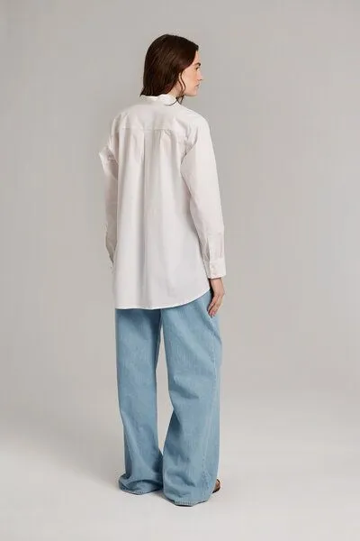 Addition Sustainable Apparel Addition Sustainable Apparel Placid Shirt, Weiss, – Produktbild 4 von 4
