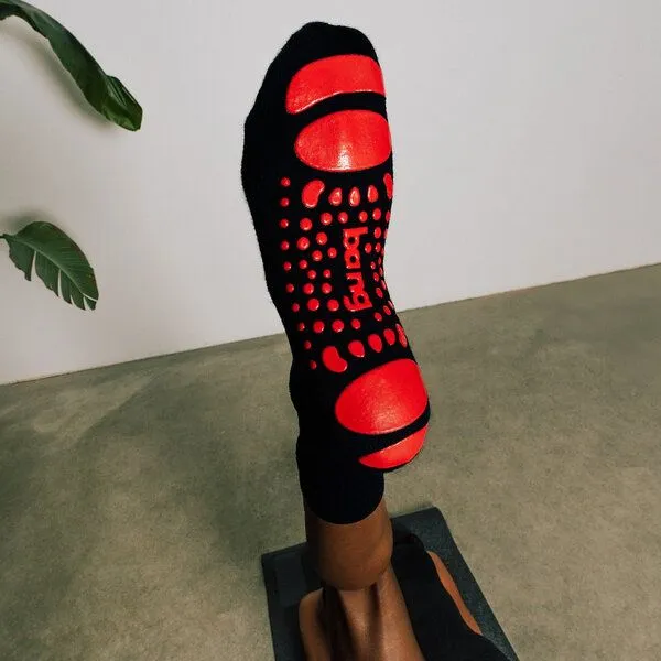 BANG BANG Performance Grip-Socken Lace Black - S/M, Black, – Produktbild 3 von 3